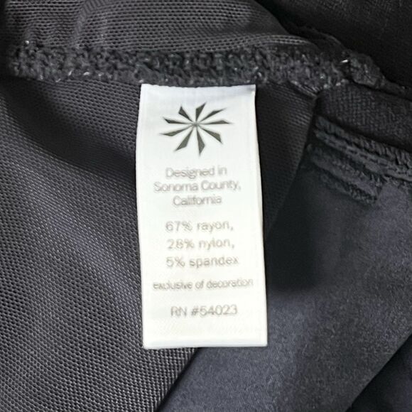 ATHLETA Womens Pants Size 4 Ponte Moto 2 Navy Zippered Pockets Full Length - Picture 13 of 13